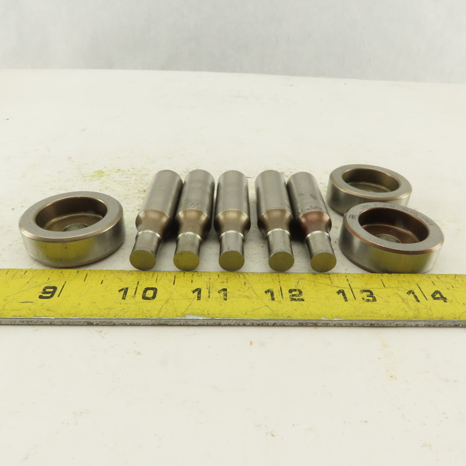 .380 + Tol Round Hole Die CNC Turret Punch Shank .6250 Lot Of 8