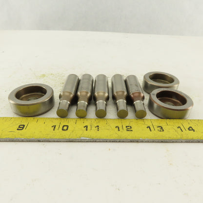.380 + Tol Round Hole Die CNC Turret Punch Shank .6250 Lot Of 8