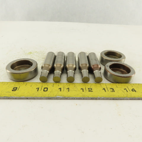 .380 + Tol Round Hole Die CNC Turret Punch Shank .6250 Lot Of 8