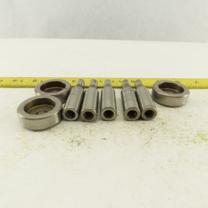 .380 + Tol Round Hole Die CNC Turret Punch Shank .6250 Lot Of 8