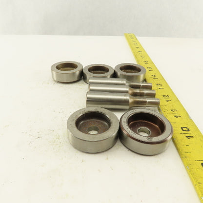 .343 + Tol Round Hole Die CNC Turret Punch Shank .625 Lot Of 8