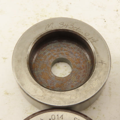.343 + Tol Round Hole Die CNC Turret Punch Shank .625 Lot Of 8