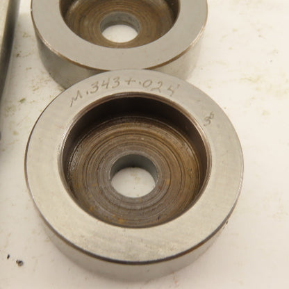 .343 + Tol Round Hole Die CNC Turret Punch Shank .625 Lot Of 8