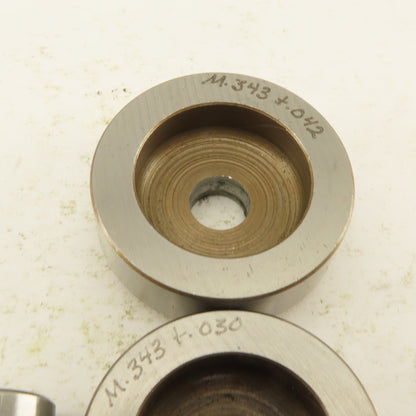 .343 + Tol Round Hole Die CNC Turret Punch Shank .625 Lot Of 8