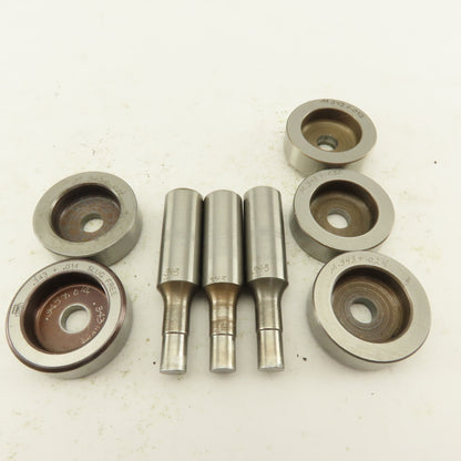 .343 + Tol Round Hole Die CNC Turret Punch Shank .625 Lot Of 8