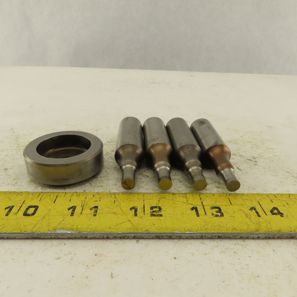 .250 + Tol Round Hole Die CNC Turret Punch Shank .625 Lot Of 5