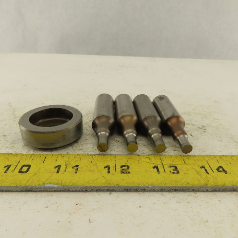 .250 + Tol Round Hole Die CNC Turret Punch Shank .625 Lot Of 5