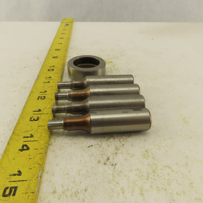 .250 + Tol Round Hole Die CNC Turret Punch Shank .625 Lot Of 5