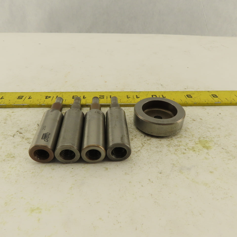 .250 + Tol Round Hole Die CNC Turret Punch Shank .625 Lot Of 5