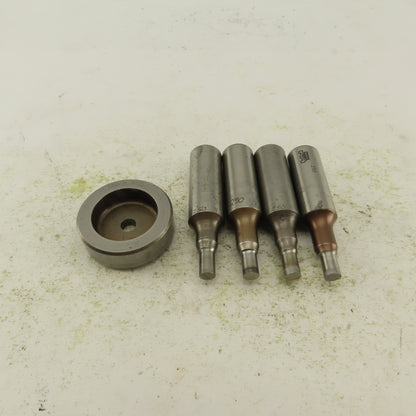 .250 + Tol Round Hole Die CNC Turret Punch Shank .625 Lot Of 5