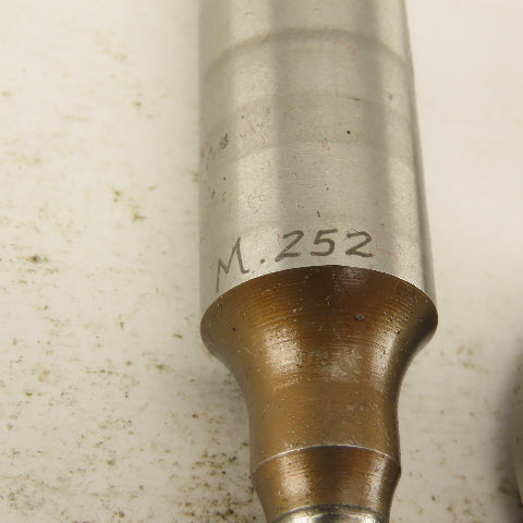 .252 + Tol Round Hole Die CNC Turret Punch Shank .625 Lot Of 4