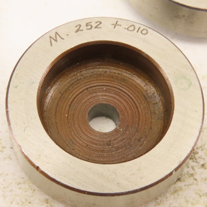 .252 + Tol Round Hole Die CNC Turret Punch Shank .625 Lot Of 4