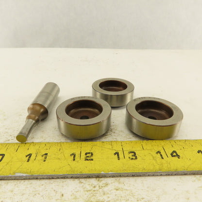 .252 + Tol Round Hole Die CNC Turret Punch Shank .625 Lot Of 4