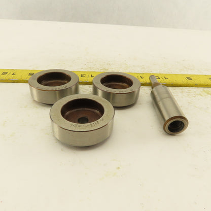 .252 + Tol Round Hole Die CNC Turret Punch Shank .625 Lot Of 4