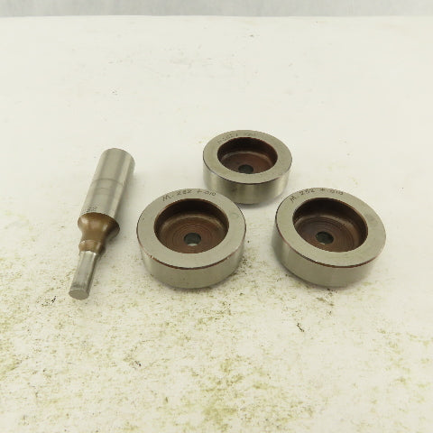.252 + Tol Round Hole Die CNC Turret Punch Shank .625 Lot Of 4