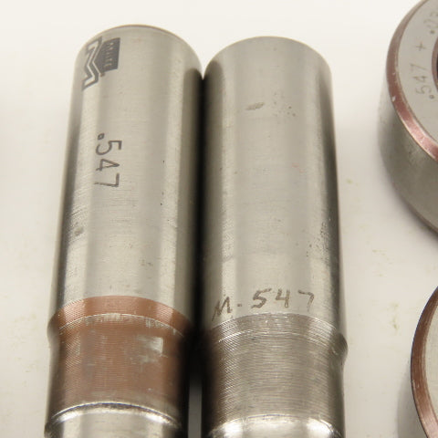 .547 + Tol Round Hole Die CNC Turret Punch Shank .625 Lot Of 9