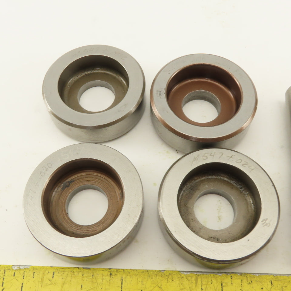 .547 + Tol Round Hole Die CNC Turret Punch Shank .625 Lot Of 9