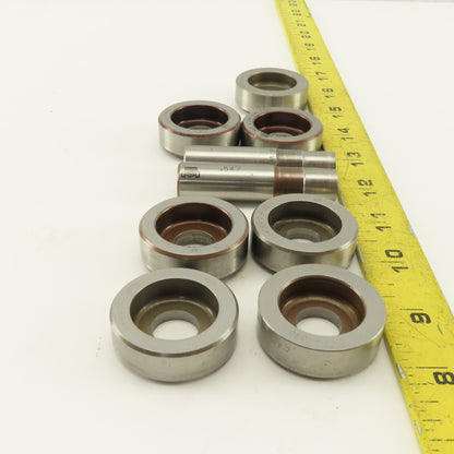 .547 + Tol Round Hole Die CNC Turret Punch Shank .625 Lot Of 9