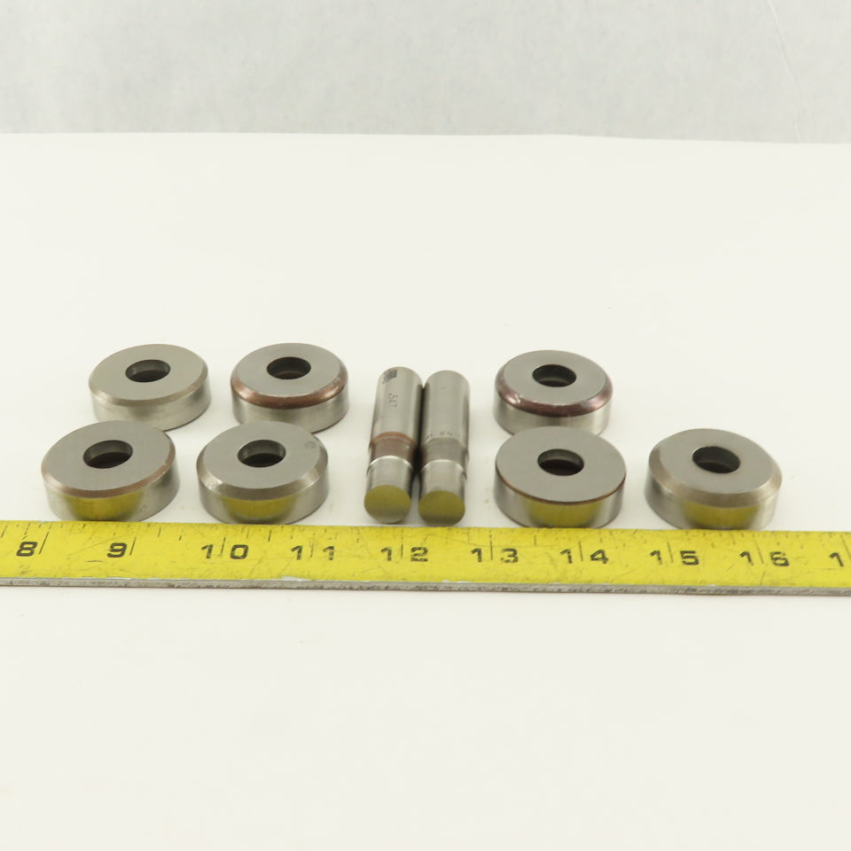 .547 + Tol Round Hole Die CNC Turret Punch Shank .625 Lot Of 9