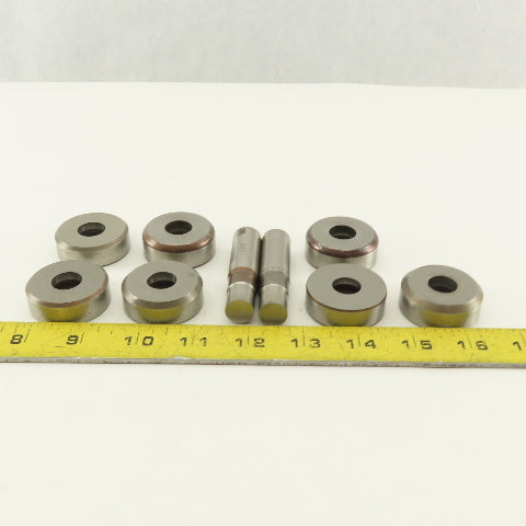 .547 + Tol Round Hole Die CNC Turret Punch Shank .625 Lot Of 9