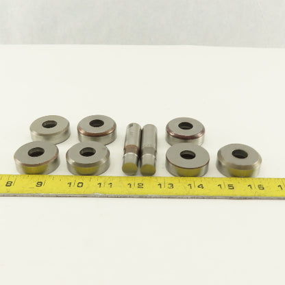 .547 + Tol Round Hole Die CNC Turret Punch Shank .625 Lot Of 9