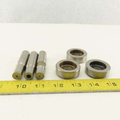 .531 Tol Round Hole Die CNC Turret Punch Shank .625 Lot Of 6