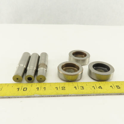 .531 Tol Round Hole Die CNC Turret Punch Shank .625 Lot Of 6