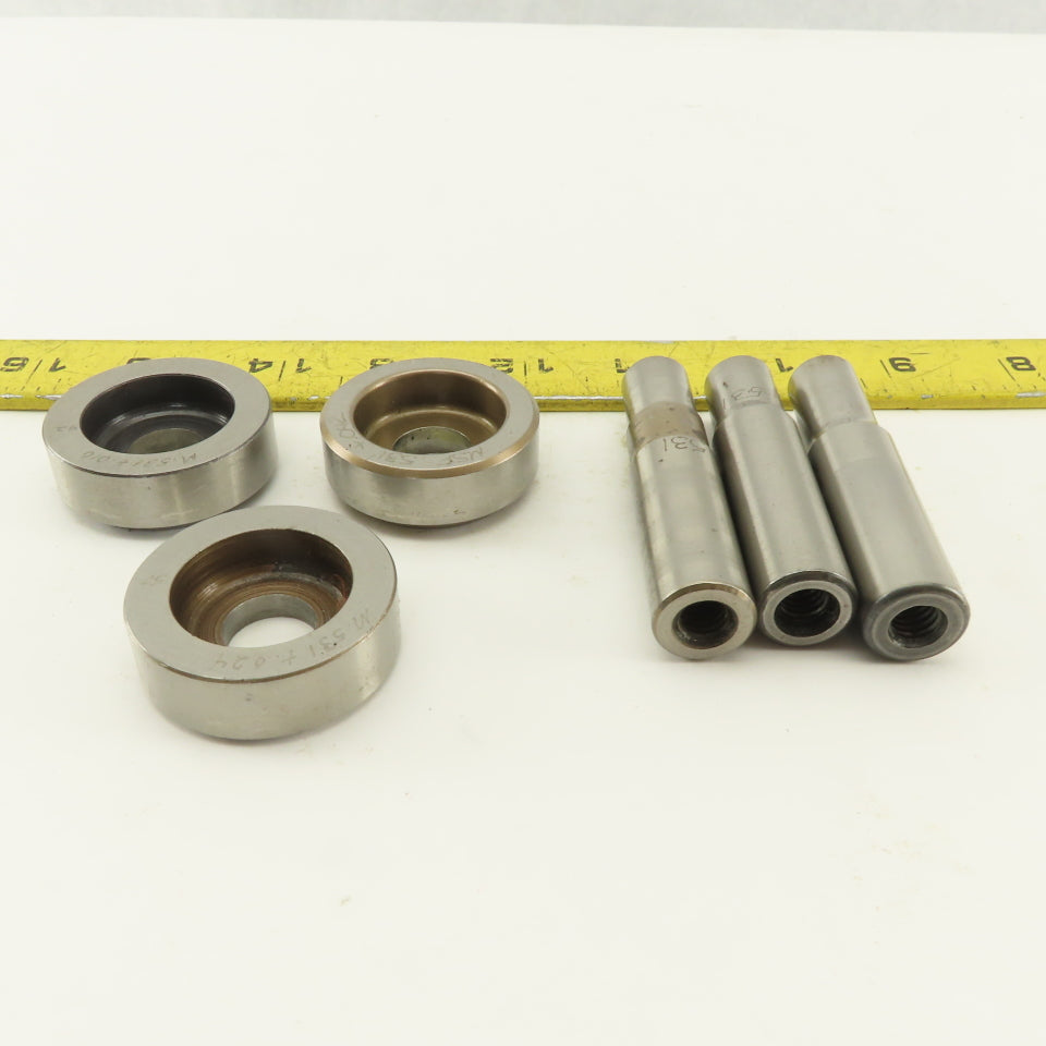.531 Tol Round Hole Die CNC Turret Punch Shank .625 Lot Of 6