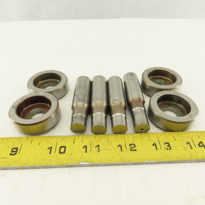 .484 +Tol Round Hole Die CNC Turret Punch Shank .625 Lot Of 8