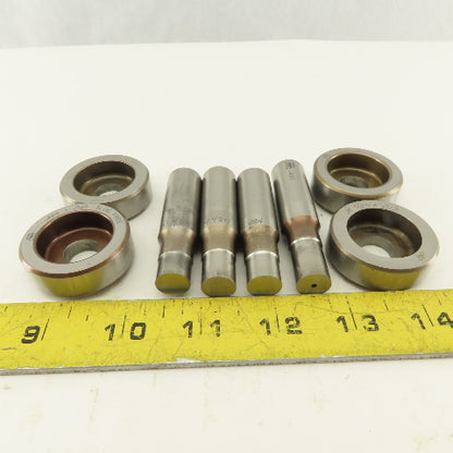 .484 +Tol Round Hole Die CNC Turret Punch Shank .625 Lot Of 8