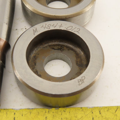.484 +Tol Round Hole Die CNC Turret Punch Shank .625 Lot Of 8