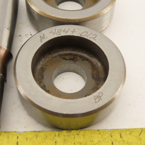 .484 +Tol Round Hole Die CNC Turret Punch Shank .625 Lot Of 8