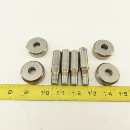 .484 +Tol Round Hole Die CNC Turret Punch Shank .625 Lot Of 8