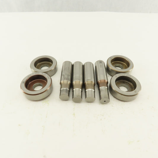 .484 +Tol Round Hole Die CNC Turret Punch Shank .625 Lot Of 8