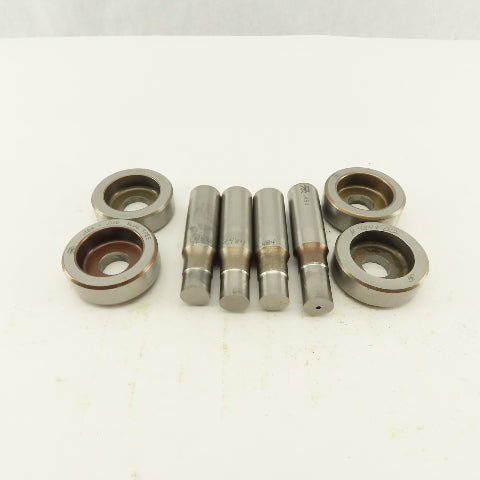 .484 +Tol Round Hole Die CNC Turret Punch Shank .625 Lot Of 8