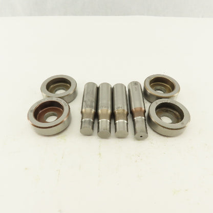 .484 +Tol Round Hole Die CNC Turret Punch Shank .625 Lot Of 8