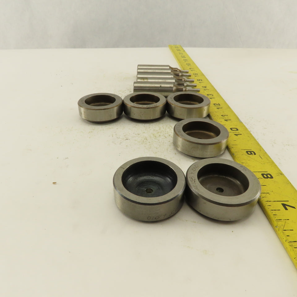 .153 +Tol Round Hole Die CNC Turret Punch Shank .625 Lot Of 11