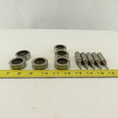 .153 +Tol Round Hole Die CNC Turret Punch Shank .625 Lot Of 11