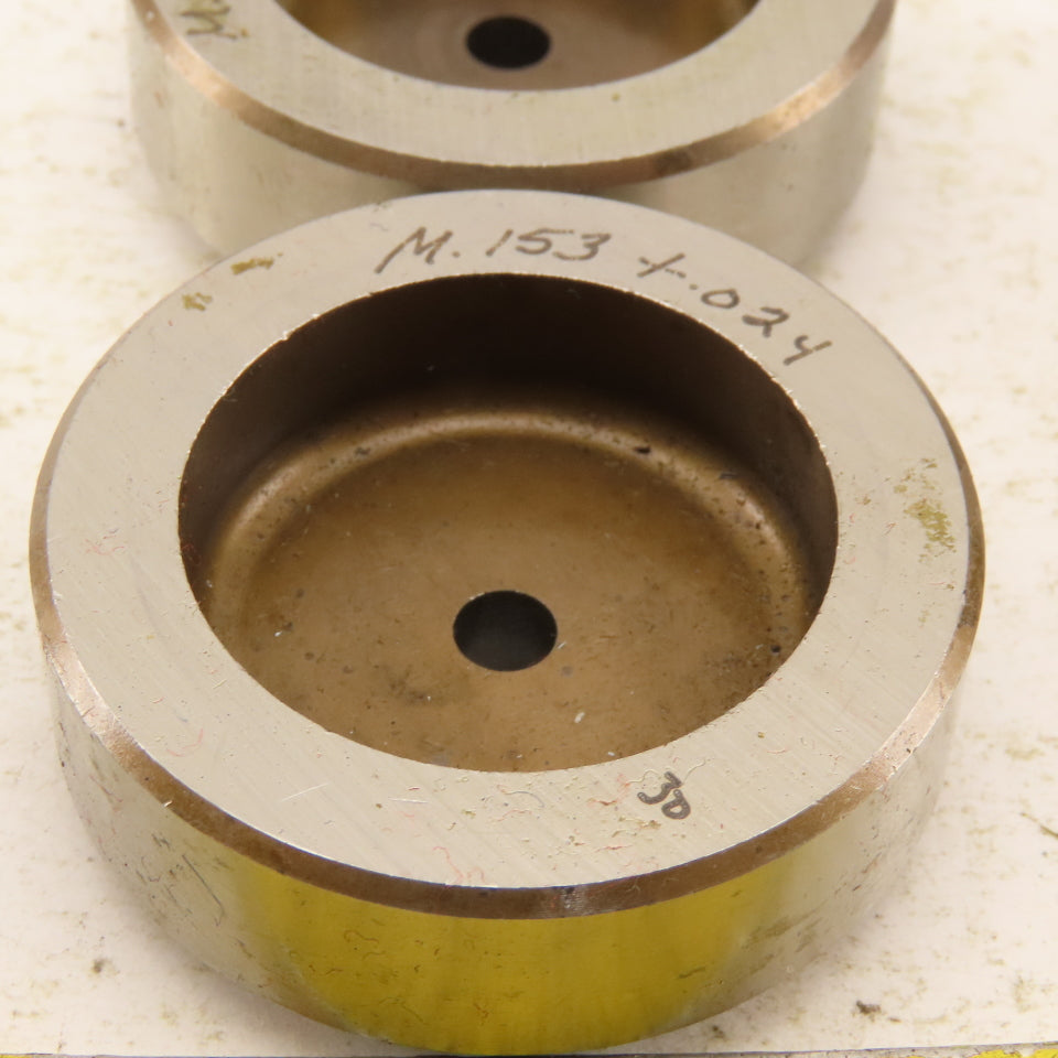 .153 +Tol Round Hole Die CNC Turret Punch Shank .625 Lot Of 11