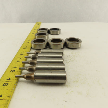 .153 +Tol Round Hole Die CNC Turret Punch Shank .625 Lot Of 11