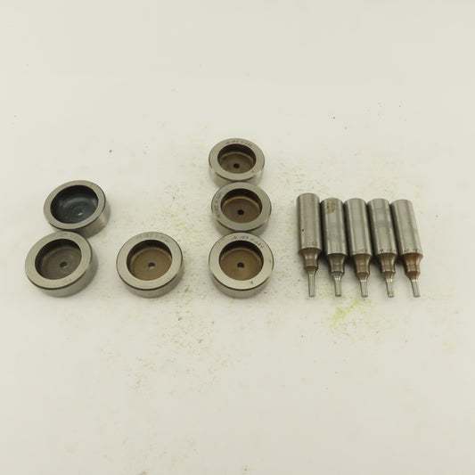 .153 +Tol Round Hole Die CNC Turret Punch Shank .625 Lot Of 11