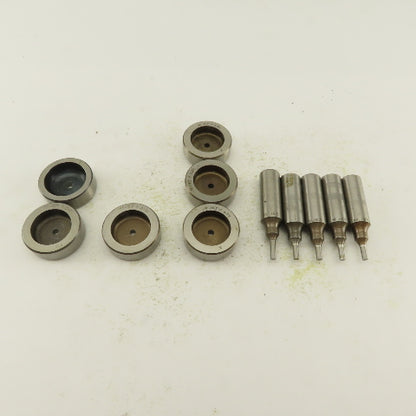 .153 +Tol Round Hole Die CNC Turret Punch Shank .625 Lot Of 11