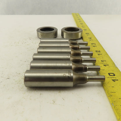 .288 + Tol  Round Hole Die CNC Turret Punch Shank .625 Lot Of 8