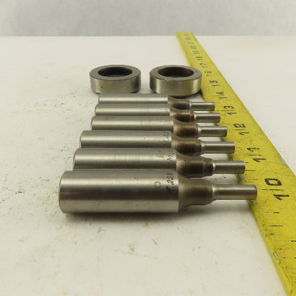 .288 + Tol  Round Hole Die CNC Turret Punch Shank .625 Lot Of 8