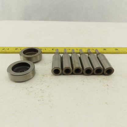 .288 + Tol  Round Hole Die CNC Turret Punch Shank .625 Lot Of 8