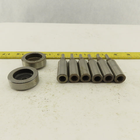 .288 + Tol  Round Hole Die CNC Turret Punch Shank .625 Lot Of 8