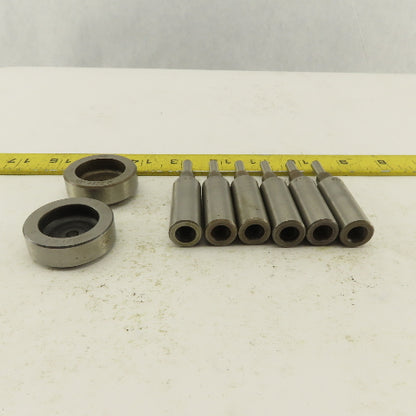 .288 + Tol  Round Hole Die CNC Turret Punch Shank .625 Lot Of 8