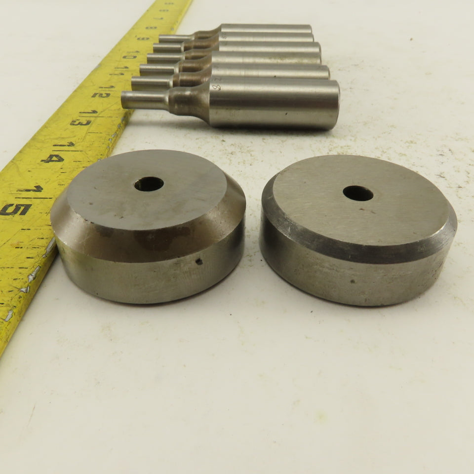 .288 + Tol  Round Hole Die CNC Turret Punch Shank .625 Lot Of 8