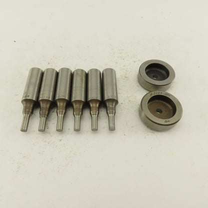 .288 + Tol  Round Hole Die CNC Turret Punch Shank .625 Lot Of 8