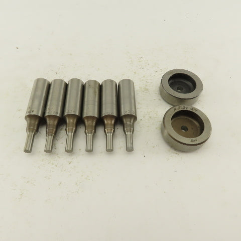 .288 + Tol  Round Hole Die CNC Turret Punch Shank .625 Lot Of 8